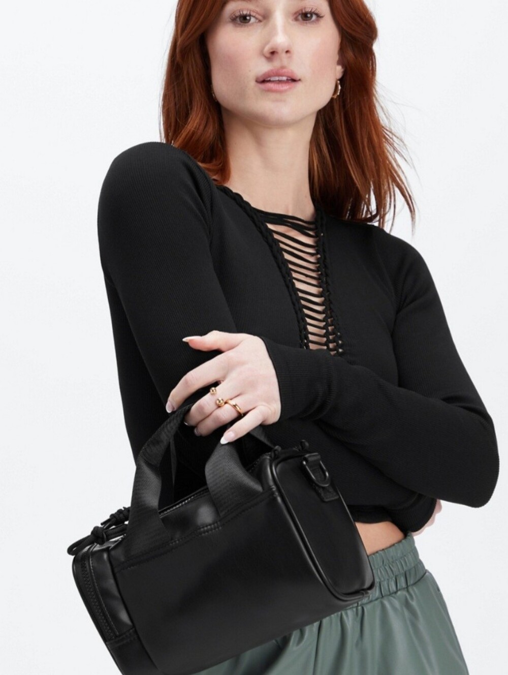 Fabletics Vegan Leather Mini Bag - Picture 2 of 16